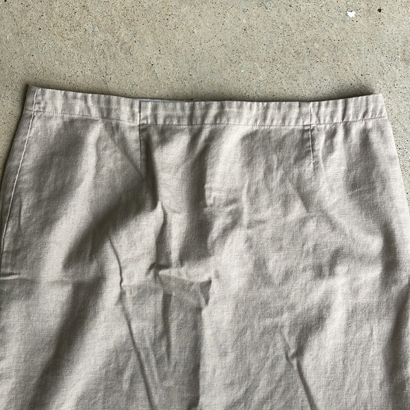 Christopher & Banks Wrinkle Free Linen Blend Coastal Grandma Maxi Skirt, 10 - Picture 3 of 10